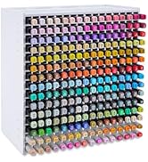 SANFURNEY Marker Pen Organizer Holder for 240 Markers, Craft Art Supply Storage Rack, Desktop Art...