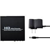 Mcbazel Scart Hdmi to Hdmi Video Converter Box 1080p Scaler 3.5mm Coaxial Audio Output for Game C...