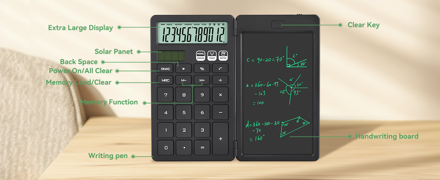 ROATEE calculators desktop desk calculator basic office solar simple calculator