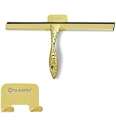 All-Purpose Silicone Shower Squeegee for Shower Glass Door,with 1 Hooks,for Bathroom Glass, Car, ...