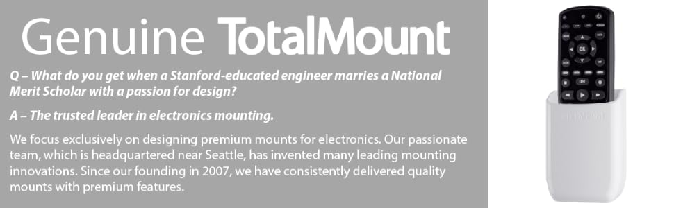 TotalMount Hole-Free Remote Holder - Medium - White