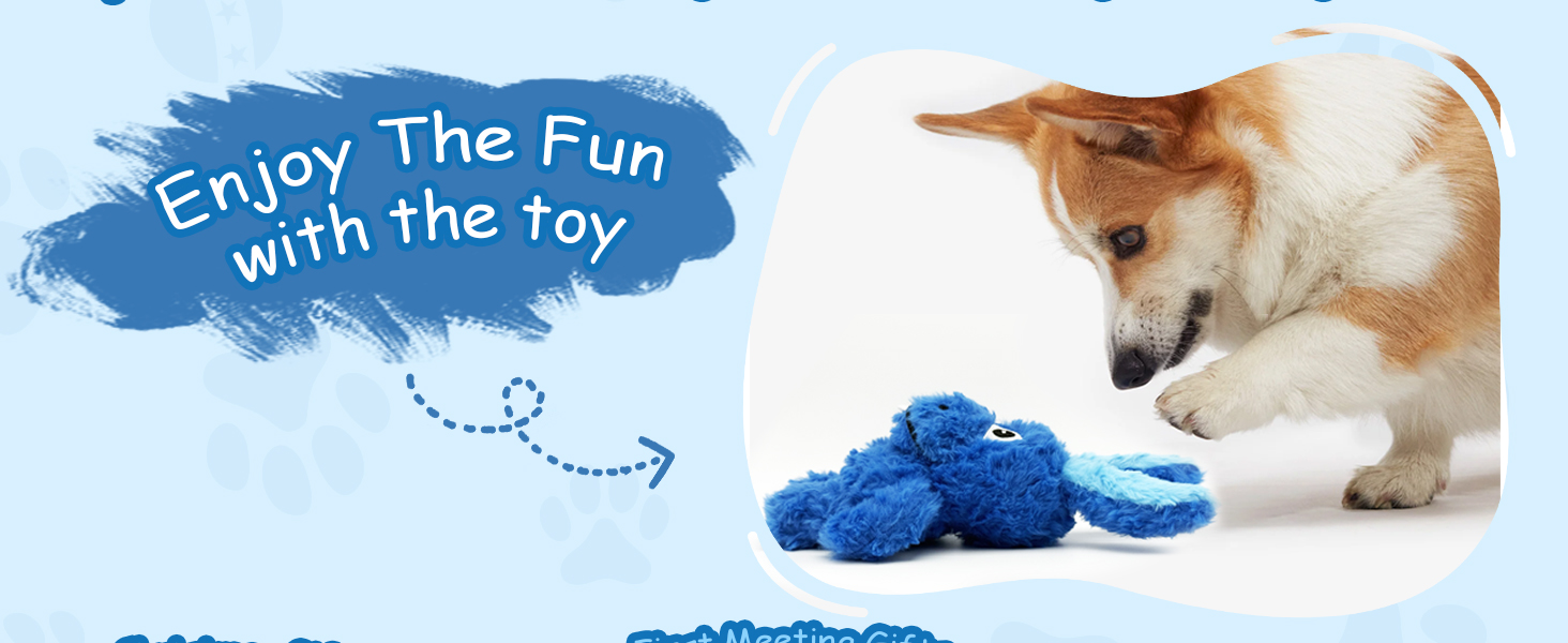 blue donkey dog toys for large dogs