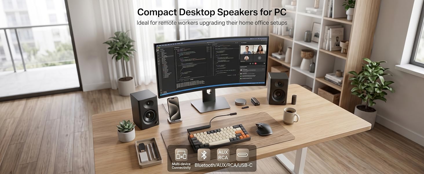 home office desktop speakers for remote workers