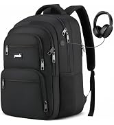 Paude Laptop Backpack,School Backpack Large Bookbag with USB for High School College Students Off...