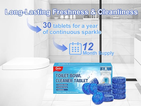 blue toilet bowl cleaner tablets