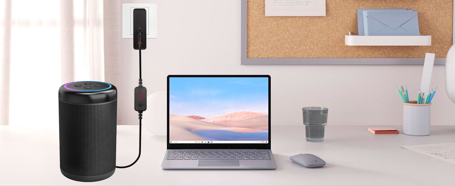 USB C to DC PD Adapter Cable with 10 Connecor Tips