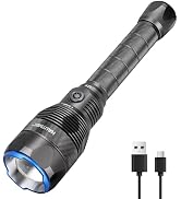 HAUTMEC Rechargeable Flashlights 12000 High Lumens Flashlight, 5 Light Modes Bright Flashlight, 2...