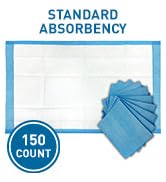 BodyMed Disposable Underpad, 23 in. x 36 in., 150/Case, Standard Absorbency – Discreet