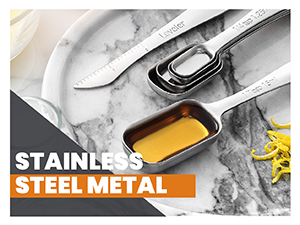 Stainless steel measuring spoons
