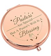 Pastor Wife Appreciation Gifts Thanks You Gift Compact Makeup Mirror for Her Religious Gift for M...