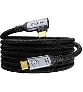 UPPDEFFST 6.6FT 90 Degree USB-C Cable Compatible with Thunderbolt 3,Right Angle USBC 3.2 Gen 2x2 ...
