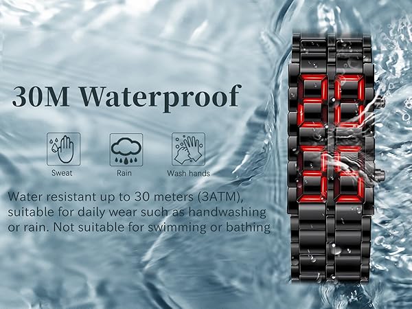 led digital bracelet watch