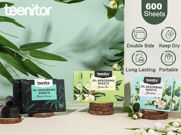 600 sheets Teenitor Oil Blotting Sheets for Face