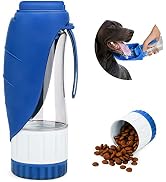 TIOVERY Upgraded Dog Water Bottle, Portable Dog Cat Puppy Pet Water Dispenser Feeder with Drinkin...