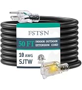 Extension Cords 10/3 Gauge Outdoor/Indoor SJTW 10 AWG 3 Prong Heavy Duty Power Cable 15A 125V 187...