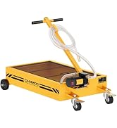CAMMOO 15 Gal Electric Oil Drain Pan, 110V High-Flow Pump, 9.8 FT Hose, 200 W Motor, 2 Locking Sw...