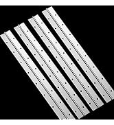 4PCS 18Inch Continuous & Piano Hinges, Heavy Duty Stainless Steel Piano Hinge, Smooth Polished Fo...