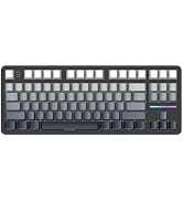 MANBASNAKE X Attack Shark X87 Wireless Mechanical Keyboard, Hot Swappable Gasket Custom Gaming Ke...