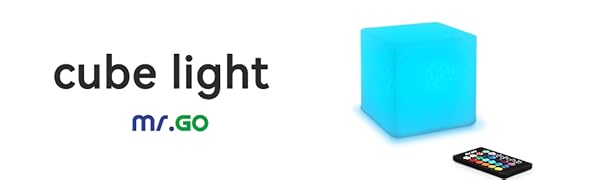mr.go 4 inch led rechargeable cube light header image