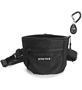 EPETKO Dog Treat Pouch with Training Clicker, Treat Bag Fanny Pack with Magnetic and Zipper Closu...