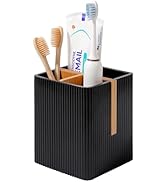 rejomiik Toothbrush Holders for Bathrooms Countertop, 3 Slots Electric Tooth Brushing and Toothpa...