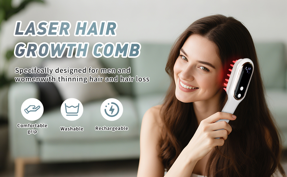Red Light Hair Brush