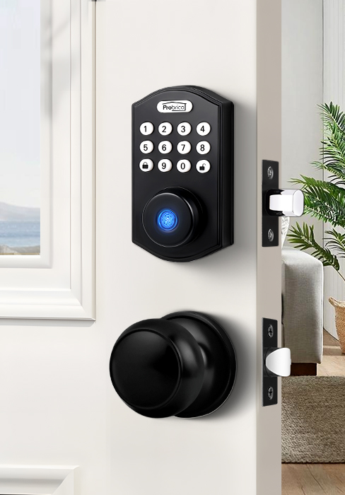 smart deadbolt with knob
