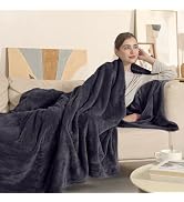 Heated Blanket Electric Blanket Full Size, Heating Blanket with 6 Heating Levels & 1-10 Hours Aut...
