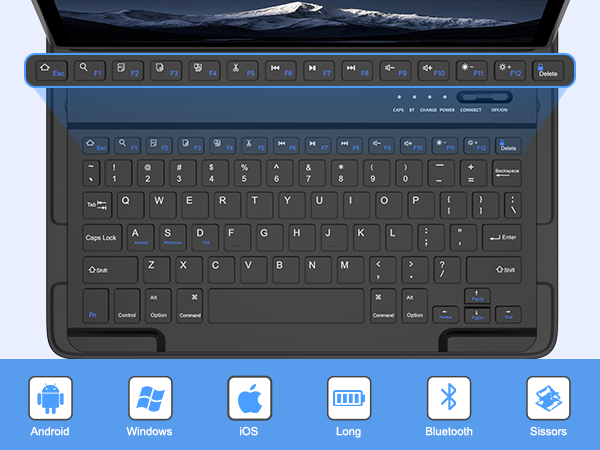 galaxy tab a9+/A11+ 11 inch case with keyboard
