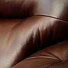 brown leather couch
