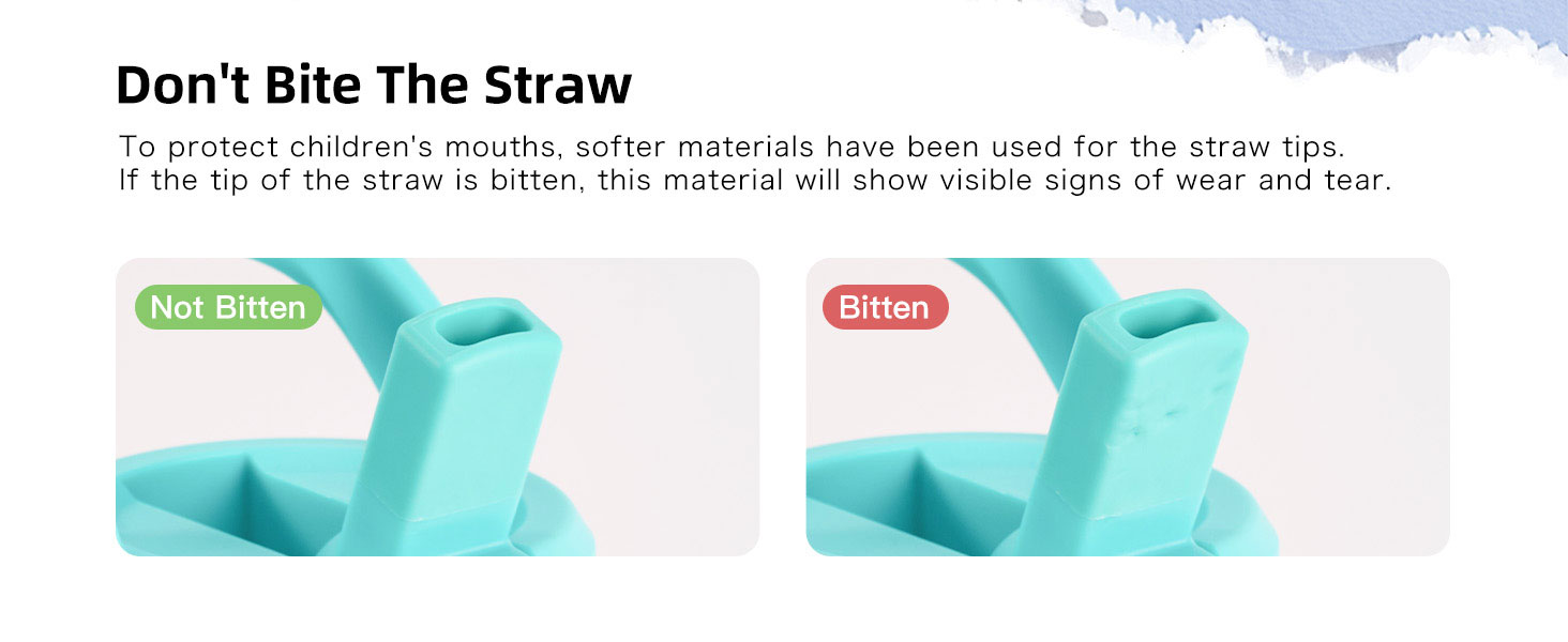 don't bite the straw