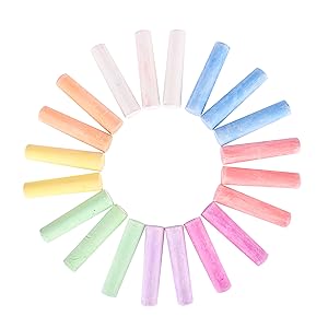 Chalk Tales chalk bucket with storage container and handle easy to carry bright assorted color