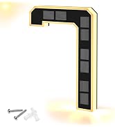 9" Solar Powered House Numbers for Outside, XTAUTO 300LM Large Modern Backlit Address Signs Auto ...