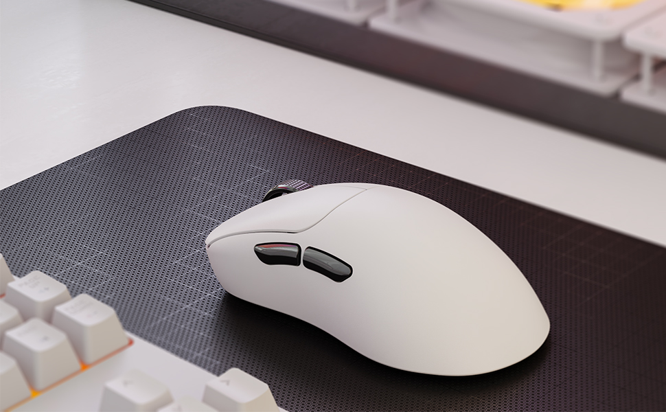2.4G/BT/Wired Tri-Mode 8K Wireless Gaming Mouse, PAW3395, 58g Lightweight, Nano Receiver