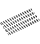 uxcell 4 Pcs Linear Motion Rod Shaft Guide 8mm x 100mm (0.315" x 3.94") Case Hardened Steel Chrom...