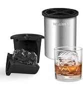 Clear Ice Cube Maker - 2" Trump - Stainless Steel Clear Ice Maker - Compact Design - for Old Fash...