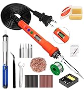 Soldering Iron Kit, 60W-120W LED Digital Soldering Kit, 110V-230V Solder Iron Welding Tools with ...