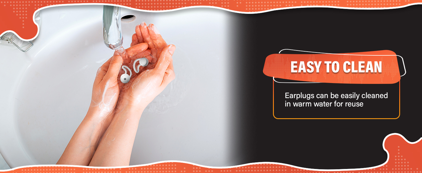 Reusable Ear Plugs for Sleeping - Safe Sound Blocking Ear Plugs Noise