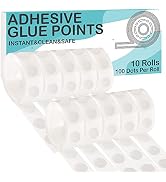 1000 Pieces Clear Glue Points Dots Double Sided Adhesive Removable Glue Points for Balloons Craft...