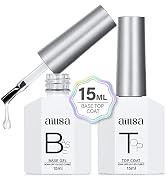 AILLSA Base and Top Coat Gel Nail Polish Top Coat and Base Coat Nail Polish Soak Off Long Lasting...
