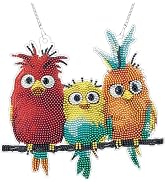 ZORETCO DIY Hanging Diamond Craft Pendant Painting Kit Birds, 5D Diamond Art Kits, Diamond Painti...