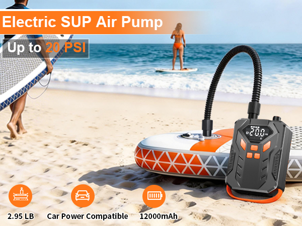 12000mAh electric paddle board pump