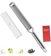 VOVOLY Lemon Zester, Cheese Grater, Parmesan Cheese, Ginger, Garlic, Nutmeg, Chocolate, Citrus, L...
