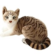 Siamese Cat Stuffed Animal, Shorthair Cat Realistic Plush Cat Stuffed Toys, Gift for Kids 12inche...