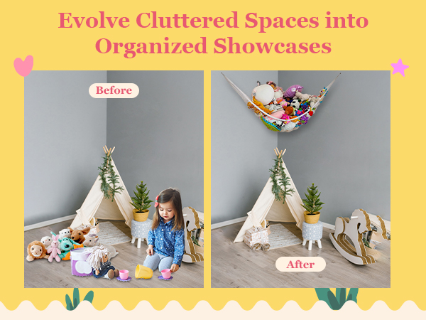 playroom storage hanging stuffed animal storage kids room organization stuffed animal zoo storage