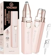 Painless Rechargeable Eyebrow Hair Trimmer: A 2-in-1 Eyebrow Trimmer for women for shaping eyebro...