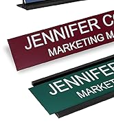 2" x 8" Custom Engraved Name Plate with Square Corners