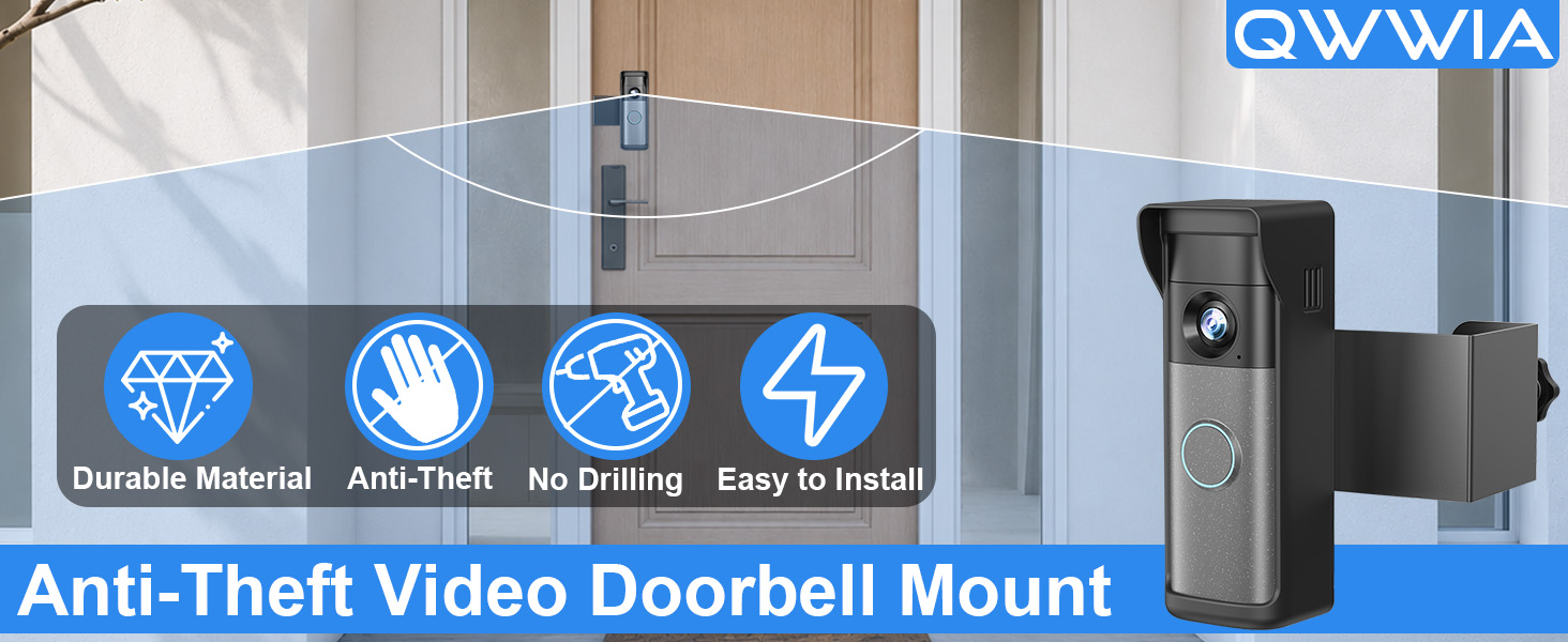 ring battery doorbell mount anti theft doorbell mount ring doorbell mount no drill