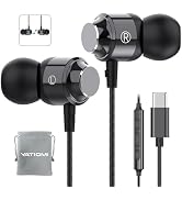 USB C Headphones for Samsung Galaxy S24 S23Ultra FE S22, USB C Earphones Wired with Mic Stereo Ty...