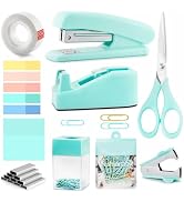 Teal Office Supplies, Teal Office Supplies and Accessories, Mint Green Stapler and Tape Dispenser...